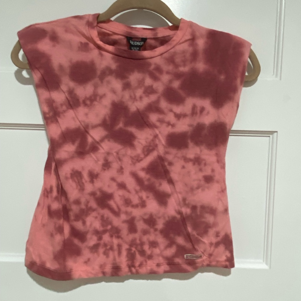 Pink Tie-Dye Sleeveless Top